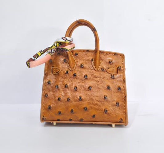 Textured Luxury Mini Top-Handle Handbag