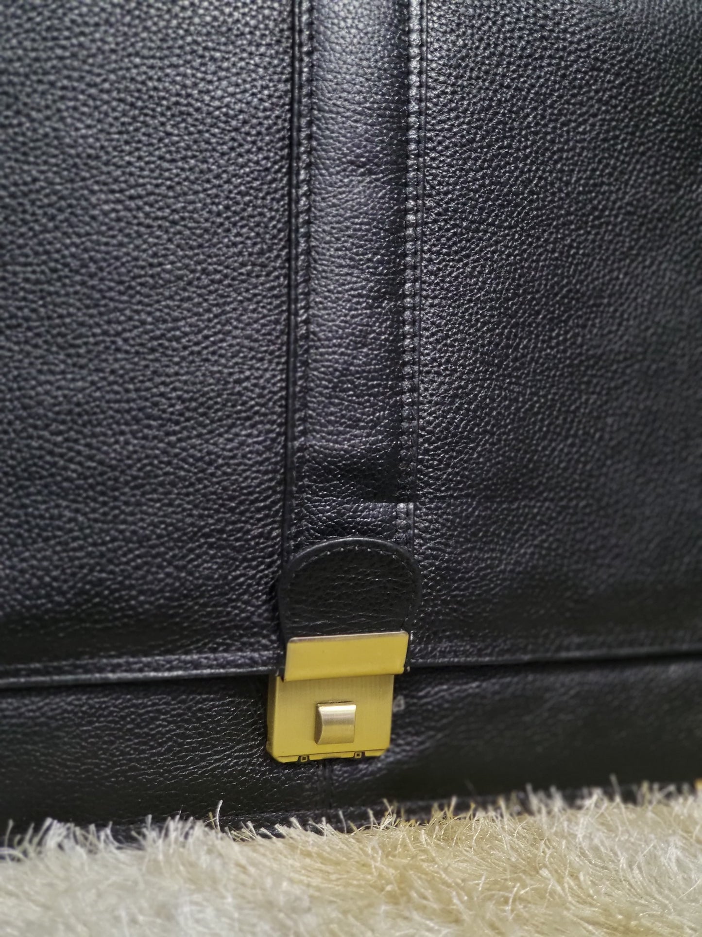 Black Leather Executive Briefcase