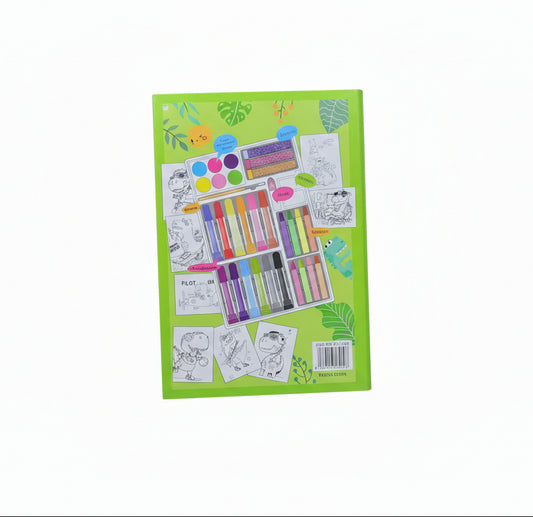 Kids Art & Colouring Kit – Space Man / Dinosaur Theme
