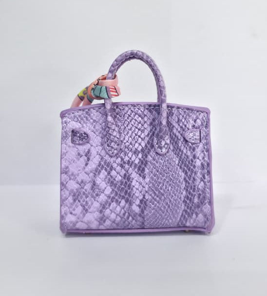 Textured Luxury Mini Top-Handle Handbag