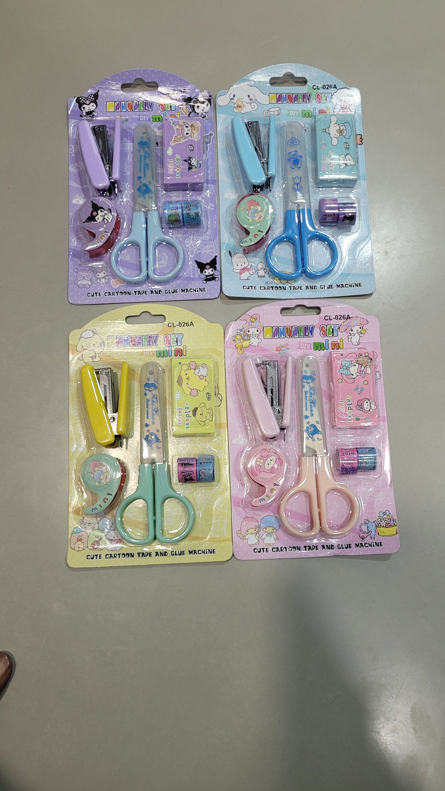 Cute DIY Mini Stationery Kit – Cartoon Craft Set for Kids