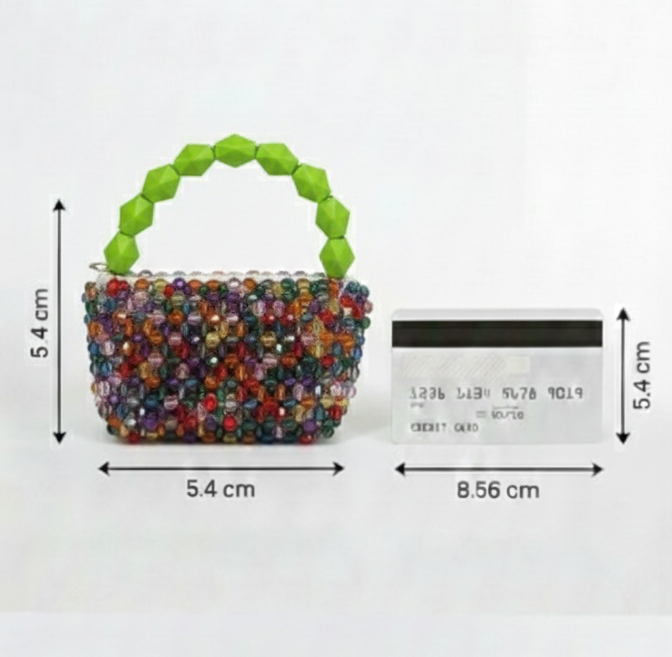 Handcrafted Beaded Mini Statement Handbag