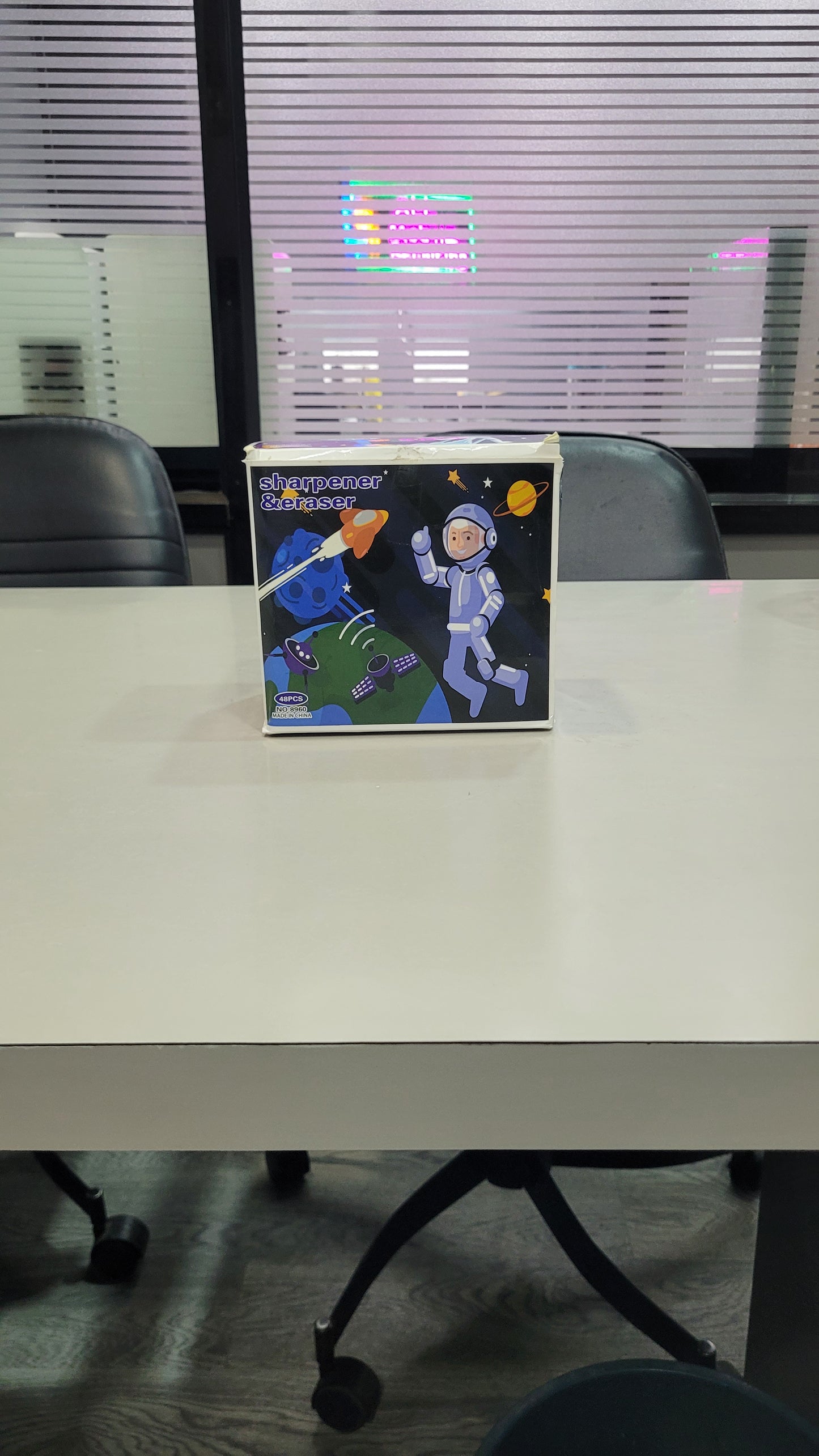 Astronaut Sharpener & Eraser – Space Theme Kids Stationery