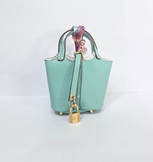 Luxury Mini Bucket Handbag with Lock Detail
