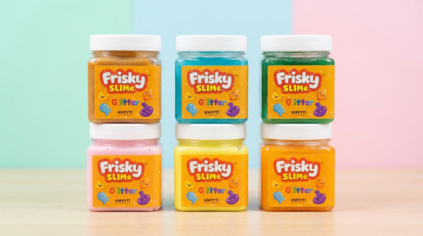 Frisky Slime Glitter – Stretchy, Sparkly Fun for Kids