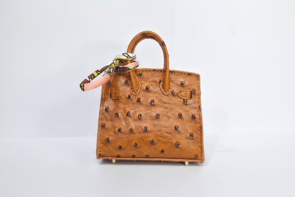 Textured Luxury Mini Top-Handle Handbag