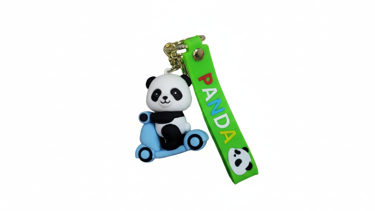 Cute Cartoon Character Keychain with Strap