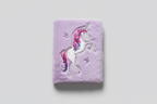 Fluffy Unicorn Notebook – Soft Plush Cover with Ruled Pages