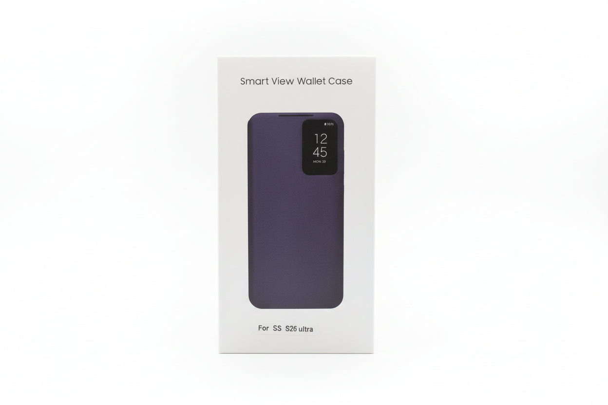 Smart View Flip Wallet Case Cover for Samsung Galaxy S26 Ultra