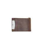 Slim Genuine Leather Bi-Fold Card Wallet