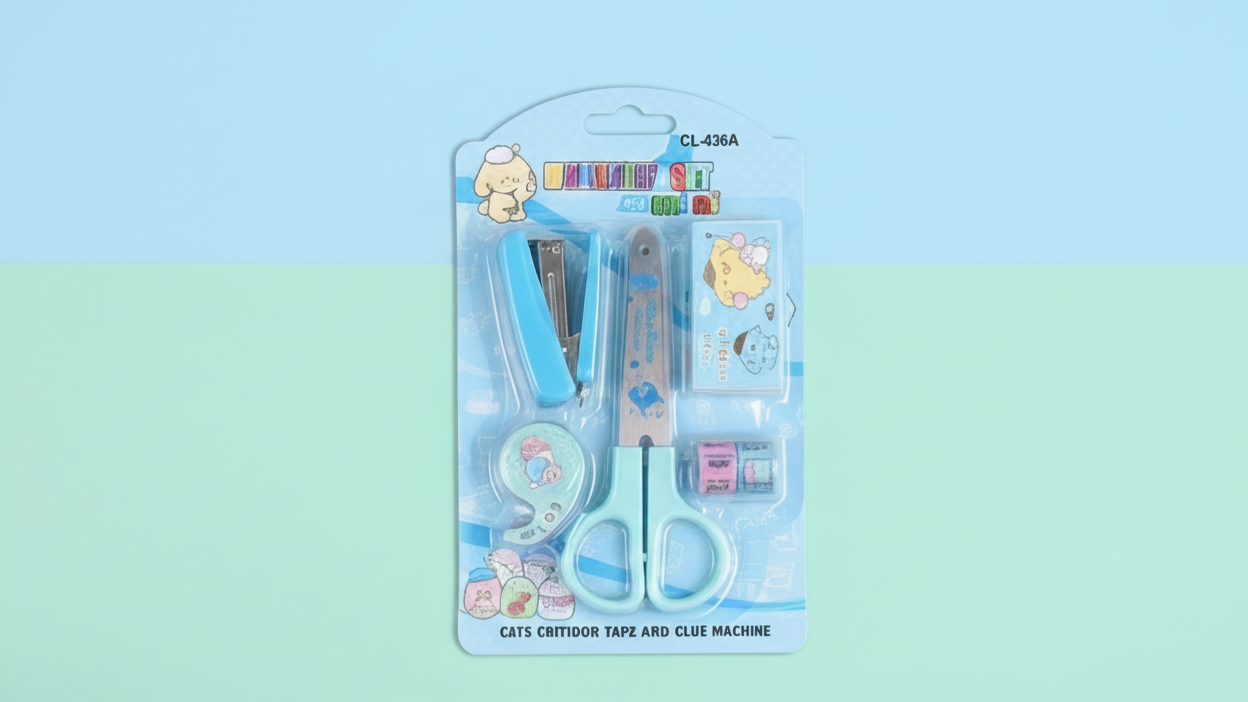 Cute DIY Mini Stationery Kit – Cartoon Craft Set for Kids