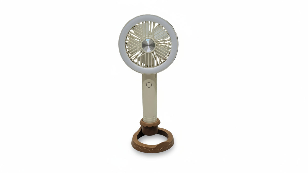 2-in-1 Portable Handheld & Desktop USB Fan