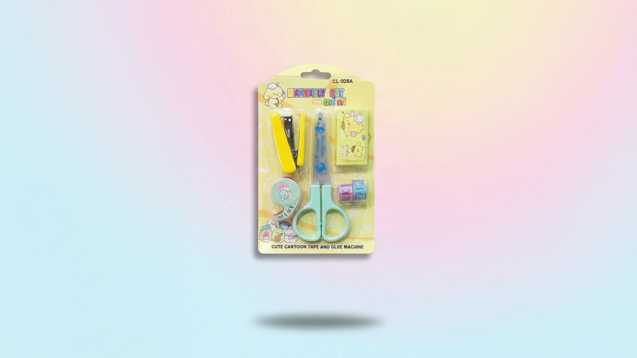 Cute DIY Mini Stationery Kit – Cartoon Craft Set for Kids