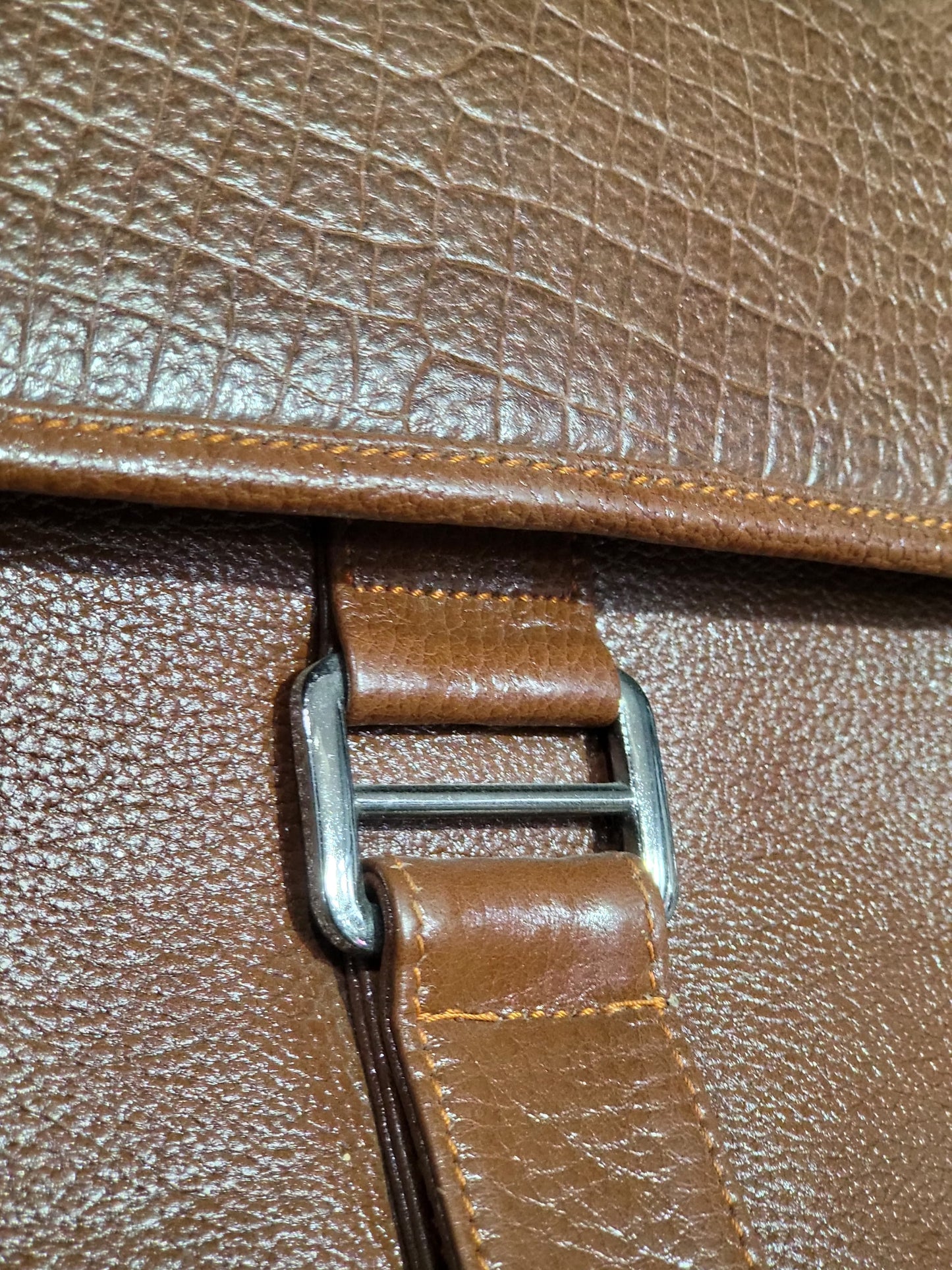 Heritage Brown Leather Laptop Briefcase