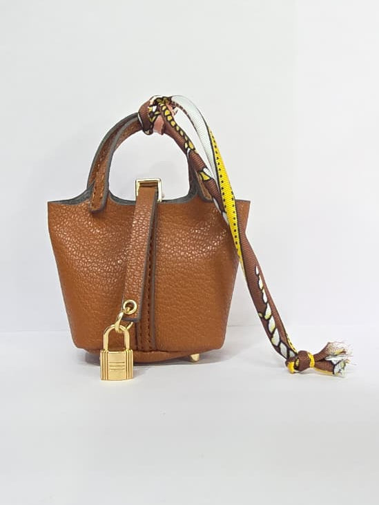 Luxury Mini Bucket Handbag with Lock Detail