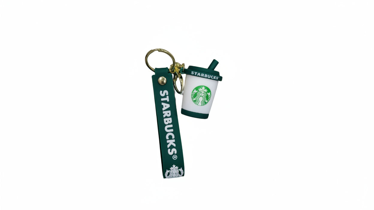 Cute Cartoon Character Keychain with Strap