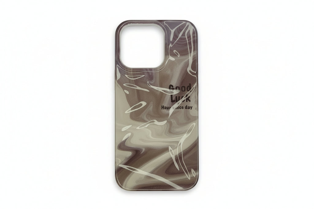 Glossy Marble Quote Phone IPhone 16 Pro Case