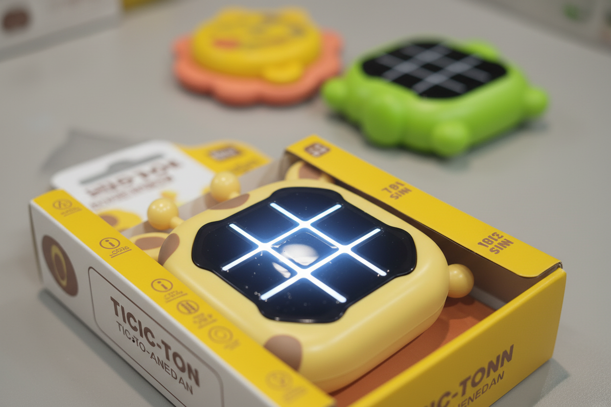Dino Tic-Tac-Toe Game with Lights & Sound – 2-in-1 Fun Play