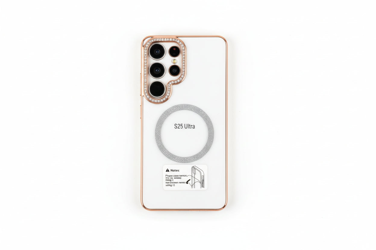 Luxury Magnetic Clear Case for Samsung Galaxy S25 Ultra