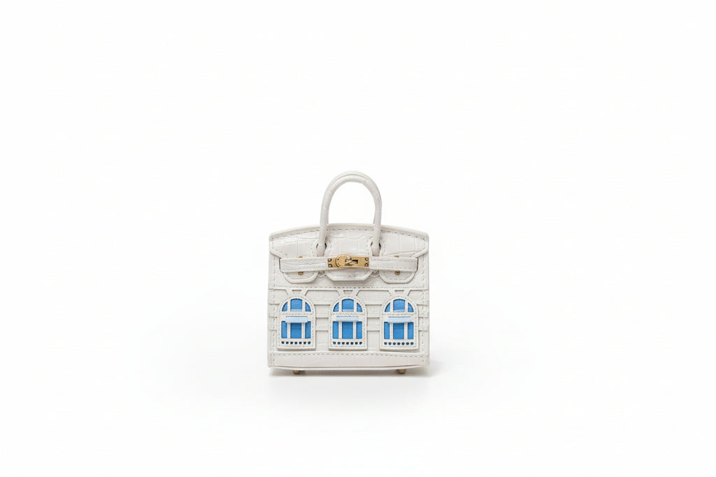Embroidered Luxury Mini Top-Handle Handbag