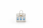 Embroidered Luxury Mini Top-Handle Handbag