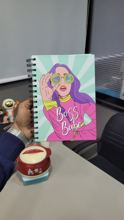 Premium Spiral Notebook – Aesthetic & Trendy Cover Designs