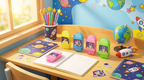Astronaut Sharpener & Eraser – Space Theme Kids Stationery