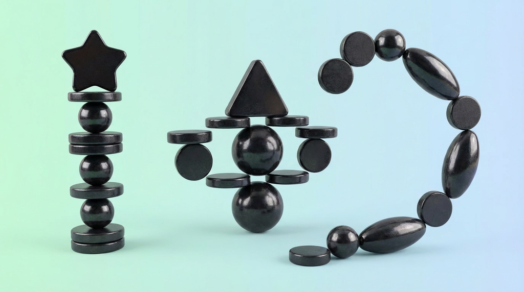 Super Strong Magnetic Power Kit – Black Light Sphere Set