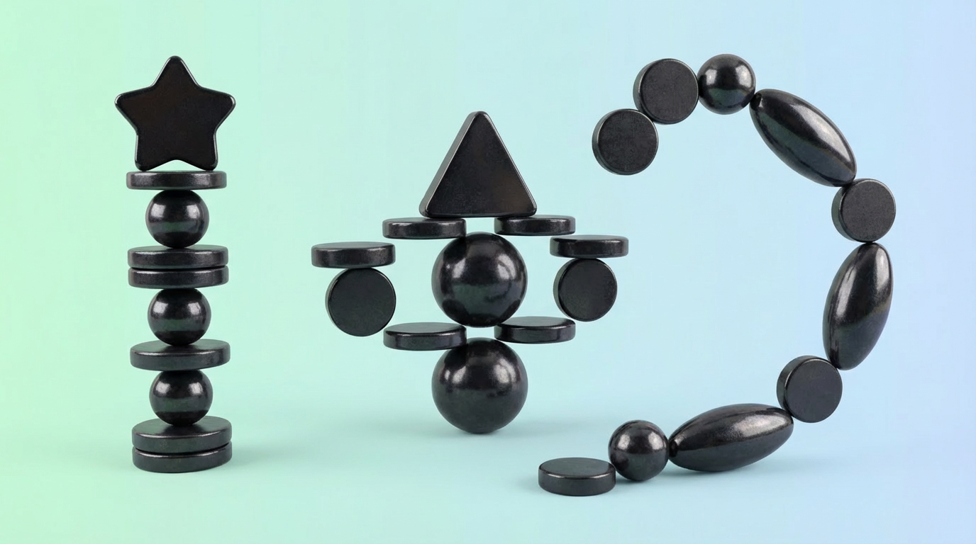 Super Strong Magnetic Power Kit – Black Light Sphere Set