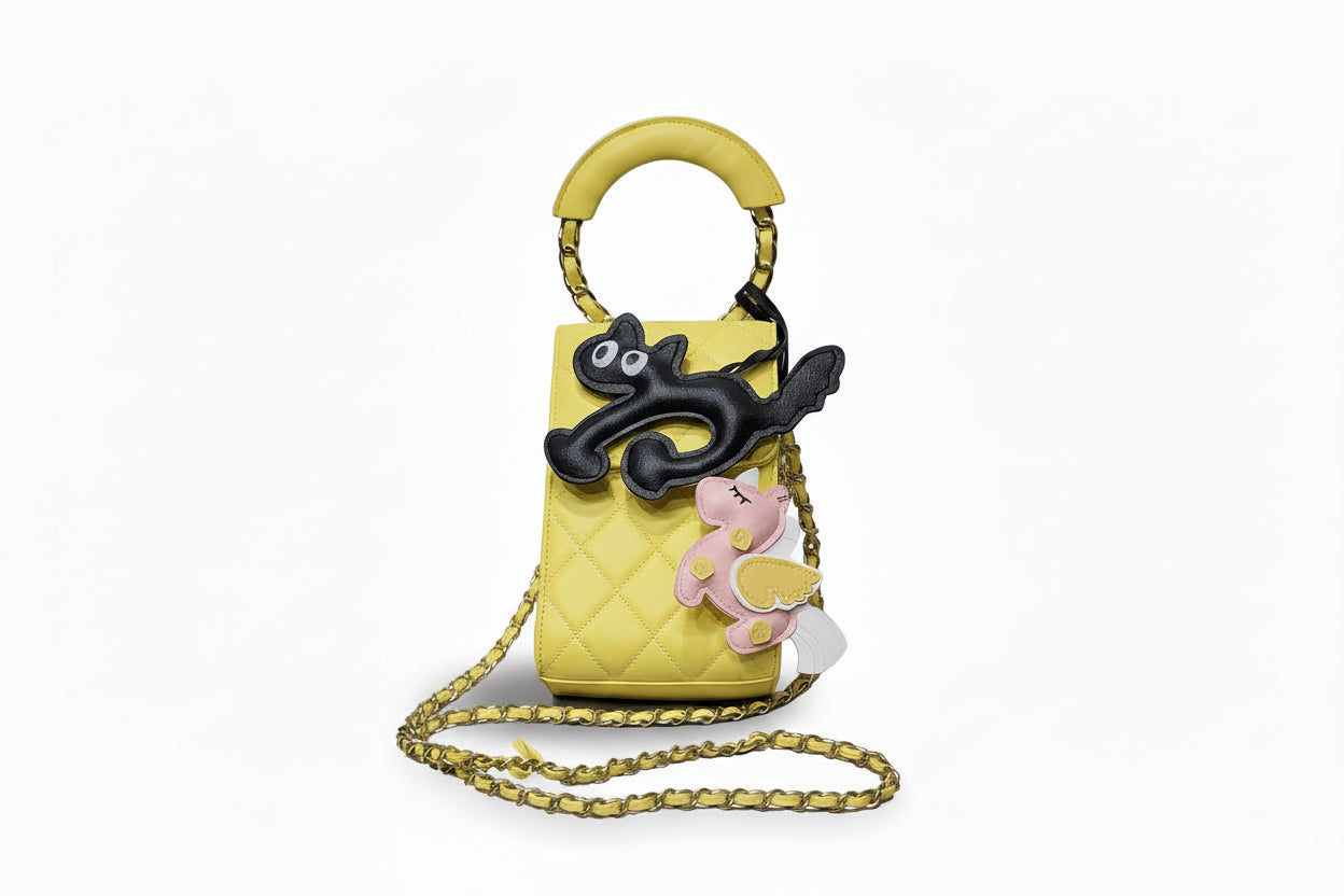 Luxury Mini Quilted Handbag with Chain Strap