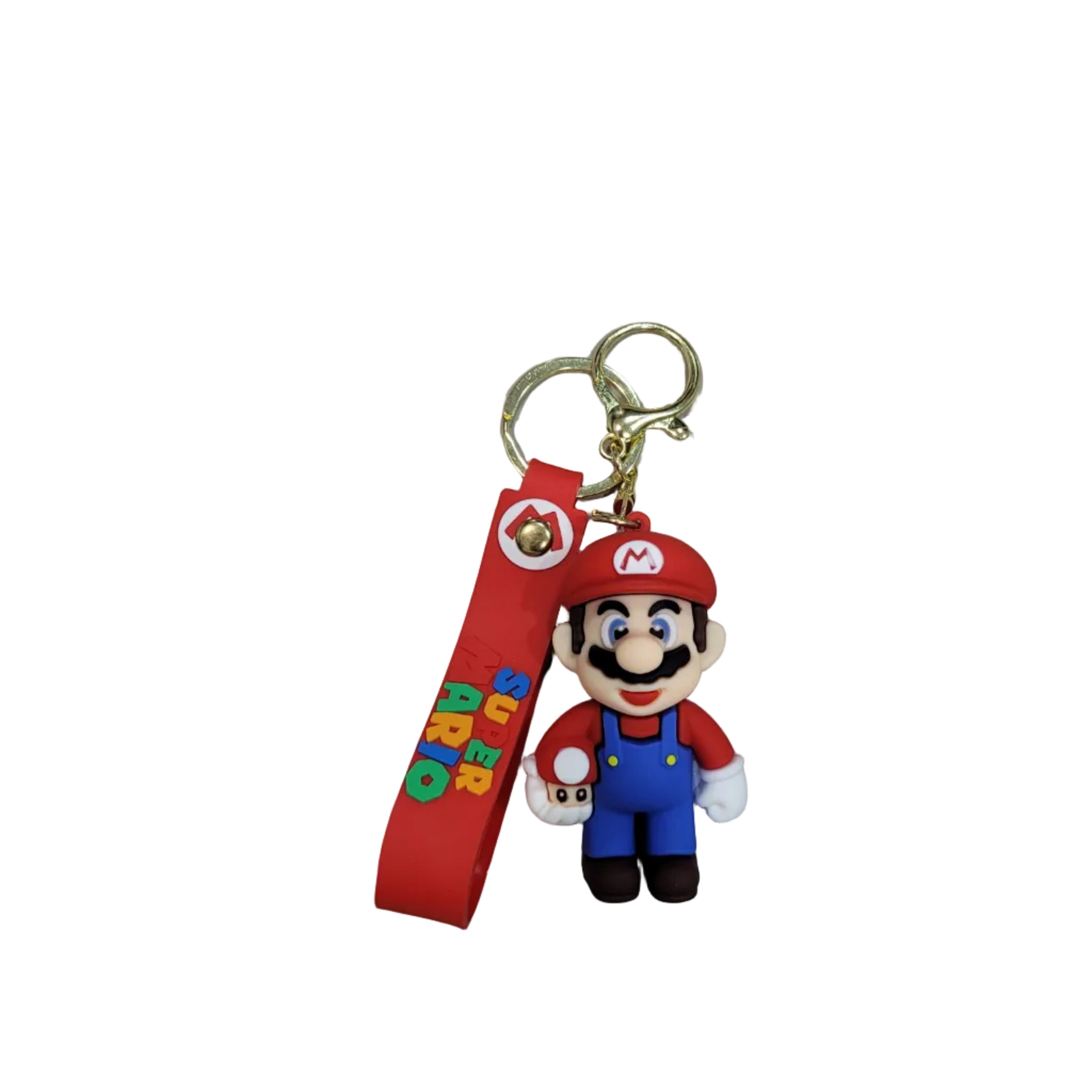 Cute Cartoon Character Keychain with Strap