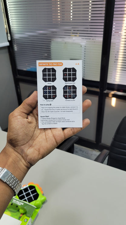 Dino Tic-Tac-Toe Game with Lights & Sound – 2-in-1 Fun Play