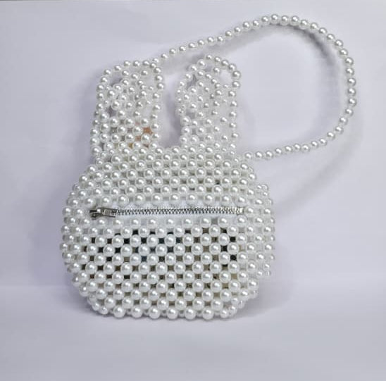 Luxury Pearl Beaded Mini Handbag