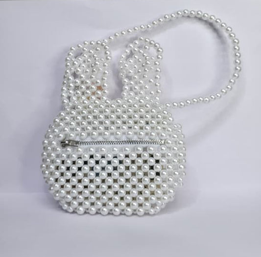 Luxury Pearl Beaded Mini Handbag