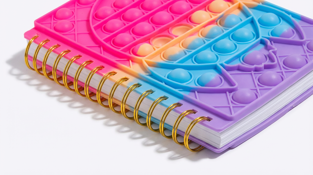 Pop-It Spiral Notebook – Fun Fidget Cover with Ruled Pages