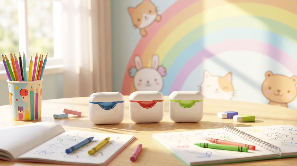 AirPods Style Pencil Sharpener – Cute, Compact & Mess-Free