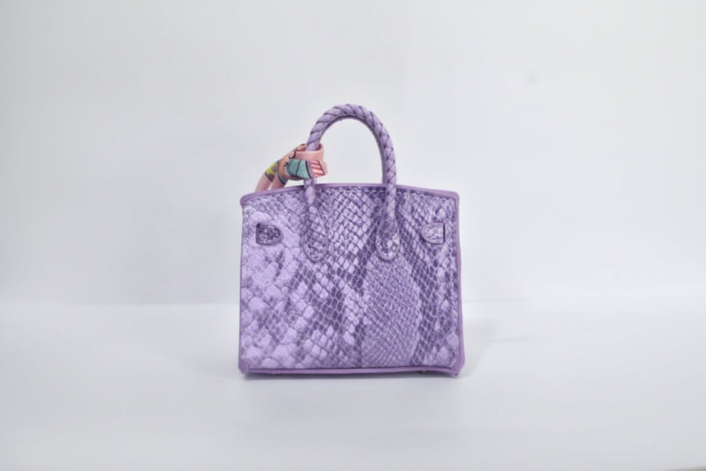 Textured Luxury Mini Top-Handle Handbag
