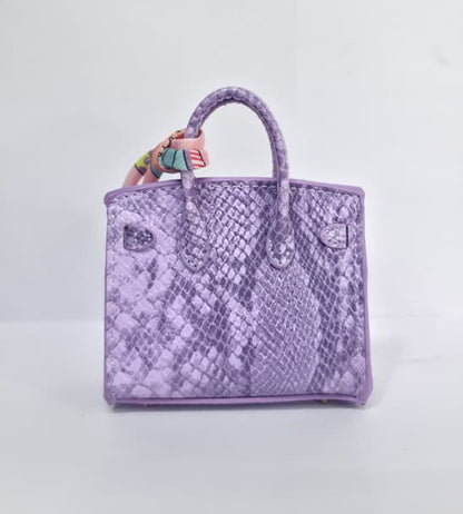 Textured Luxury Mini Top-Handle Handbag