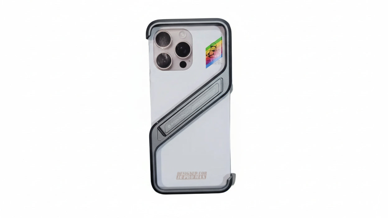 Transparent Kickstand Armor Case for iPhone 16