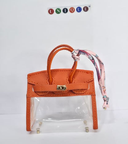 Transparent Panel Luxury Mini Handbag