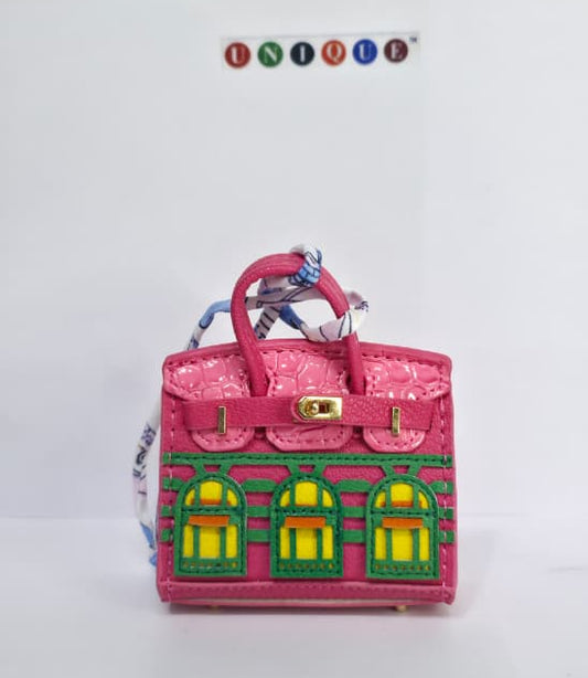 Embroidered Luxury Mini Top-Handle Handbag