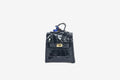 Croc-Texture Luxury Mini Statement Bag