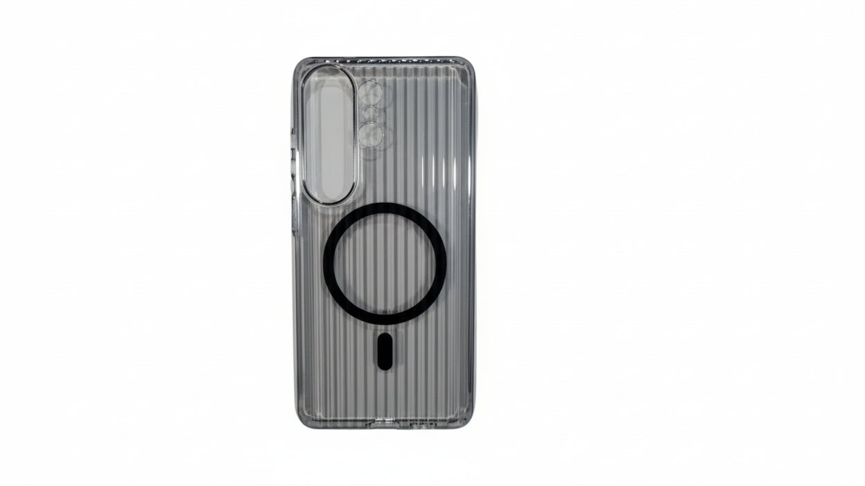 Clear Magnetic Ribbed Case for Samsung Galaxy S26 Ultra