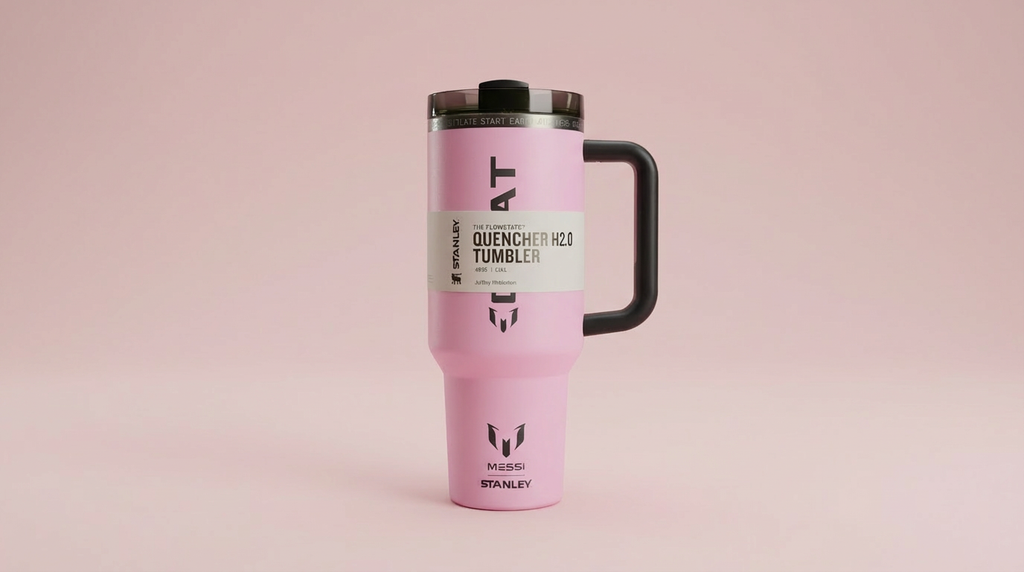Stanley Messi Edition Quencher H2.0 Tumbler – 40oz Insulated Travel Mug