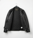 Men’s Classic Black Leather Jacket – Matte Finish