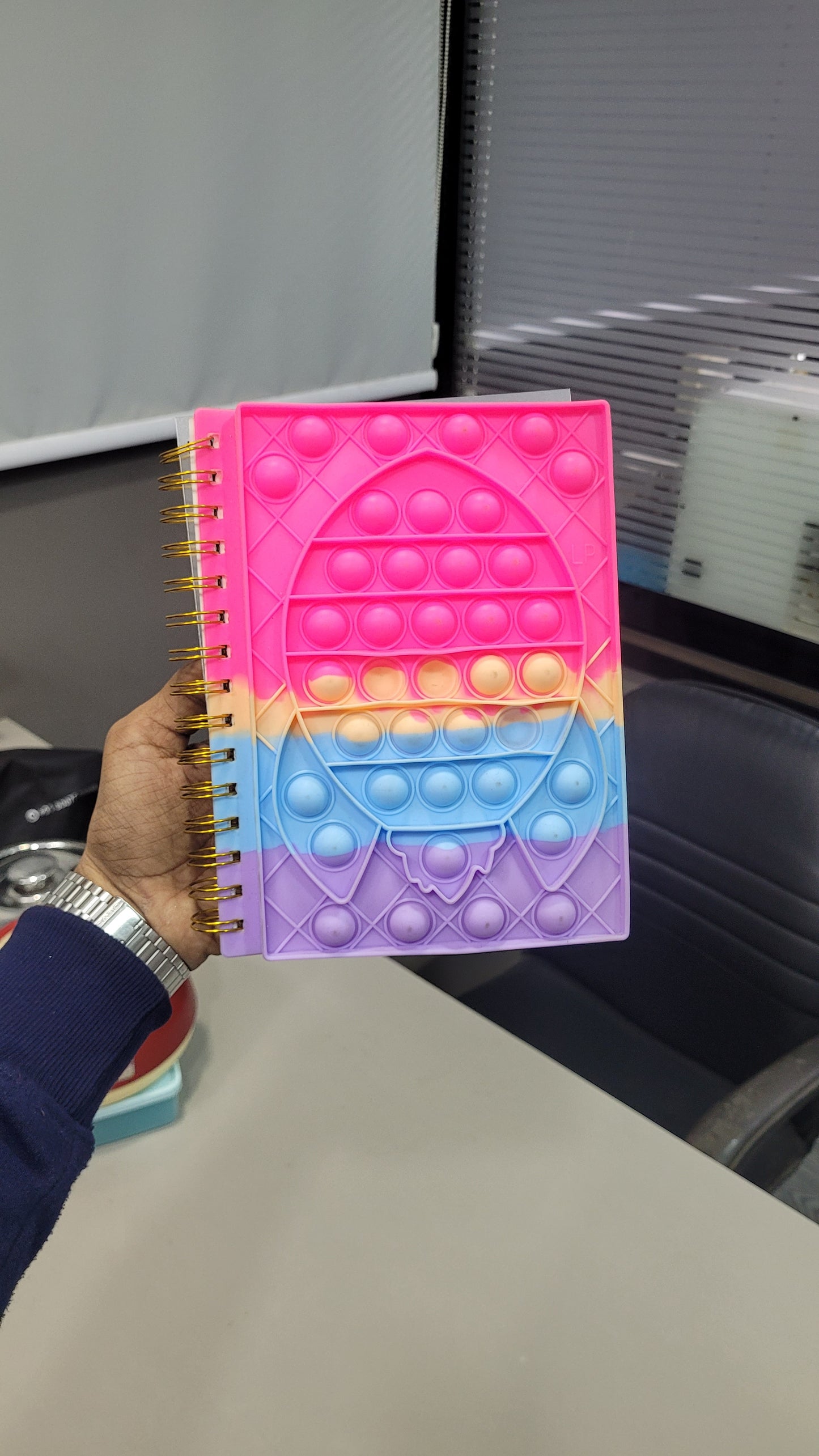 Pop-It Spiral Notebook – Fun Fidget Cover with Ruled Pages