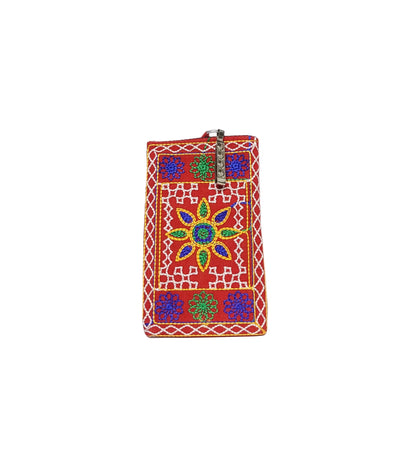 Handcrafted Embroidered Phone Pouch