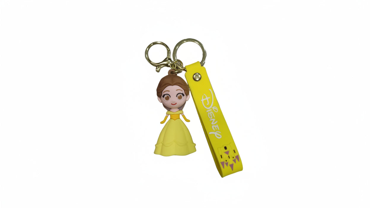 Cute Cartoon Character Keychain with Strap