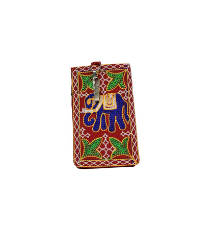 Handcrafted Embroidered Phone Pouch