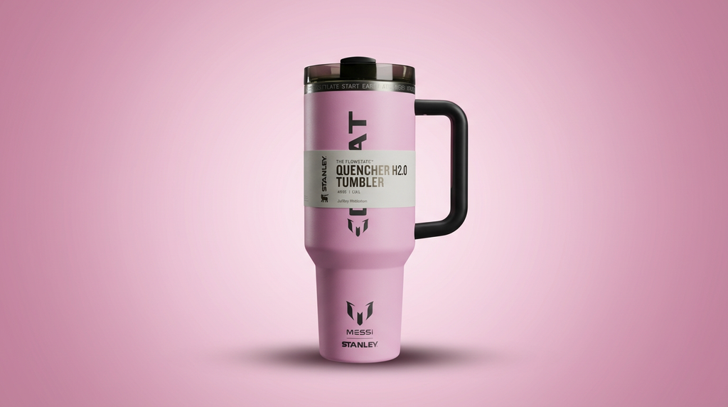 Stanley Messi Edition Quencher H2.0 Tumbler – 40oz Insulated Travel Mug